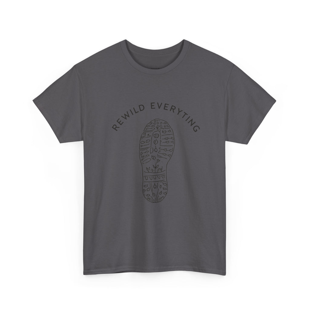 'Rewild Everything' Bootprint Graphic Tee