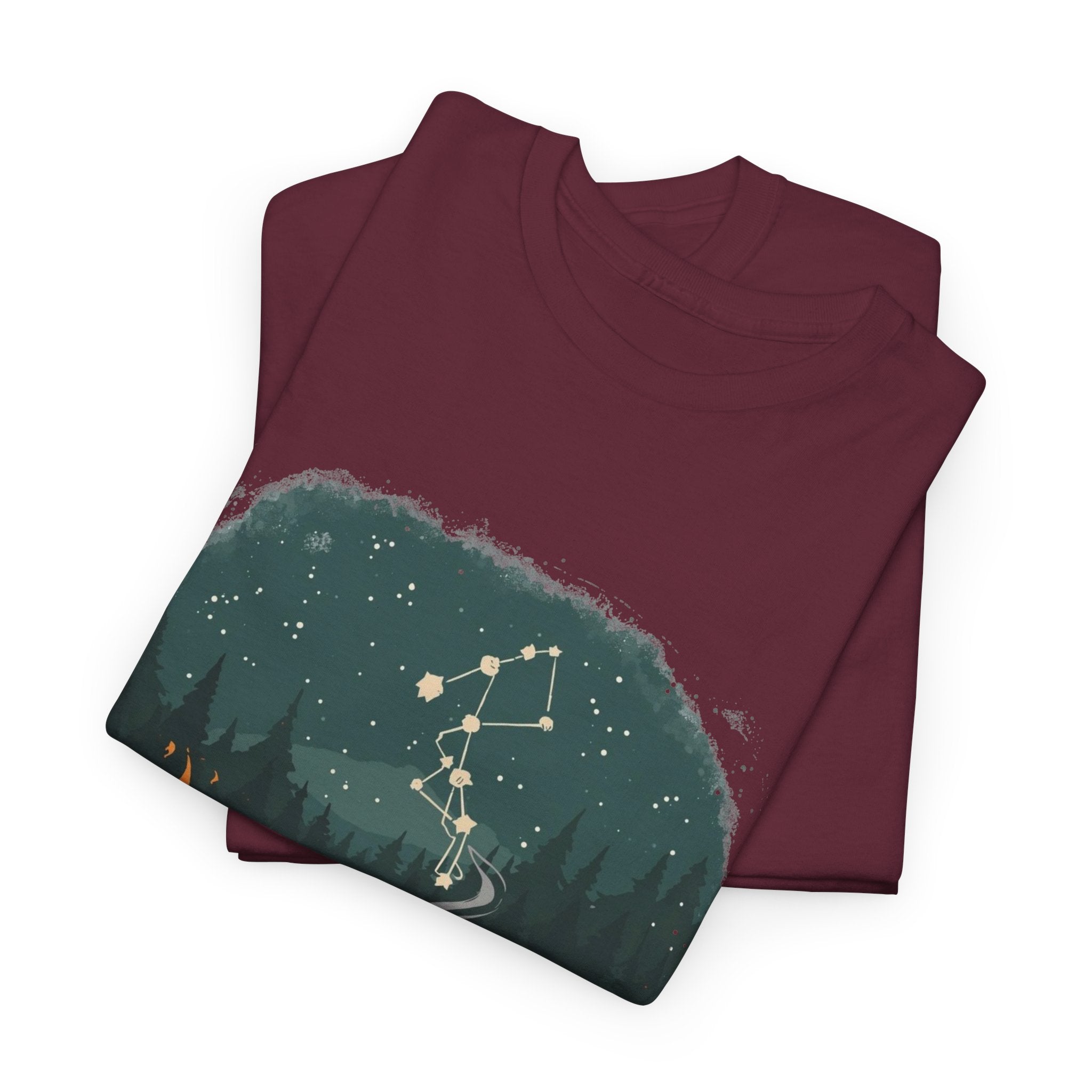 Cabin Fire, Coffee & Constellation Graphic Tee