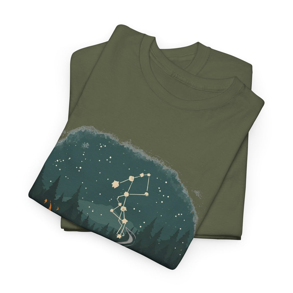 Cabin Fire, Coffee & Constellation Graphic Tee