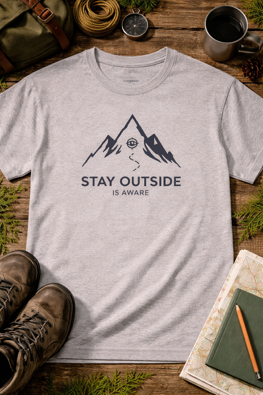 Stay Outside Mountain Tee