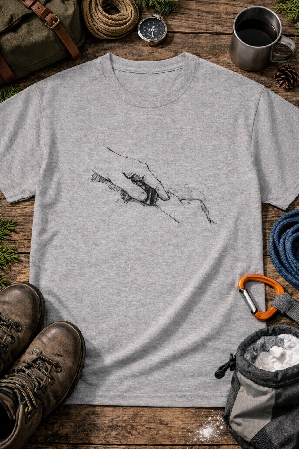 Hand-Drawn Alpine Graphic Tee