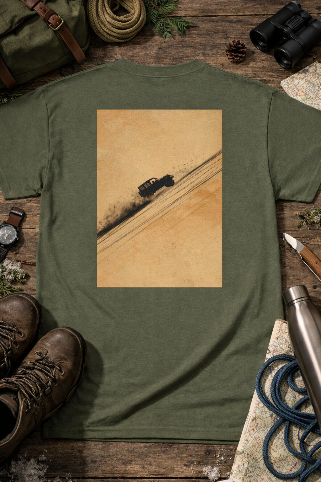 Outrgoods Desert Road Photo Graphic Tee
