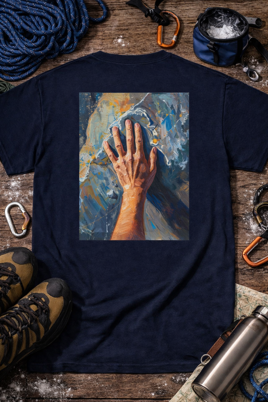 Painted Hand Art Back Graphic Tee