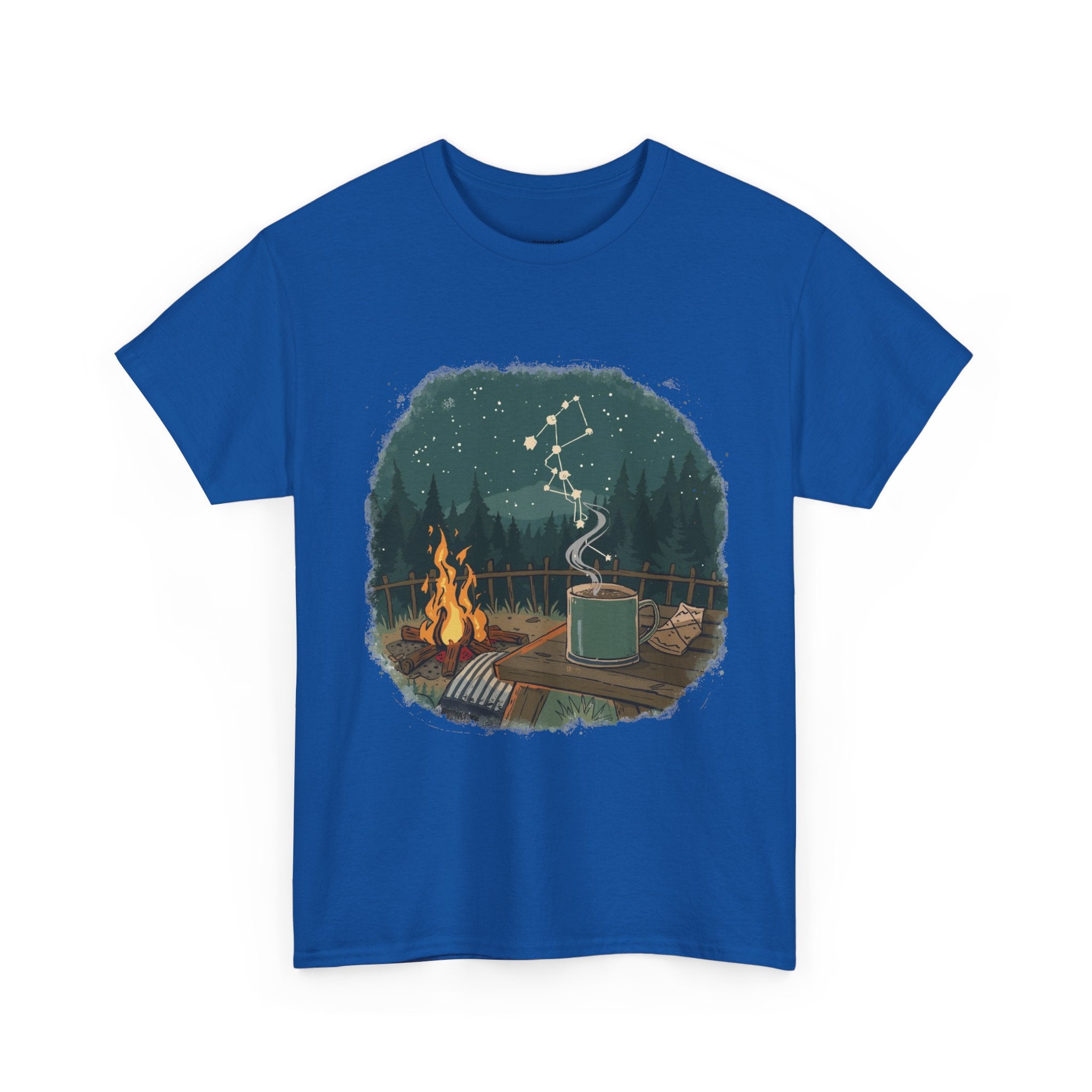 Cabin Fire, Coffee & Constellation Graphic Tee