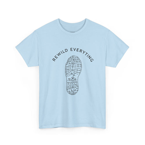 'Rewild Everything' Bootprint Graphic Tee