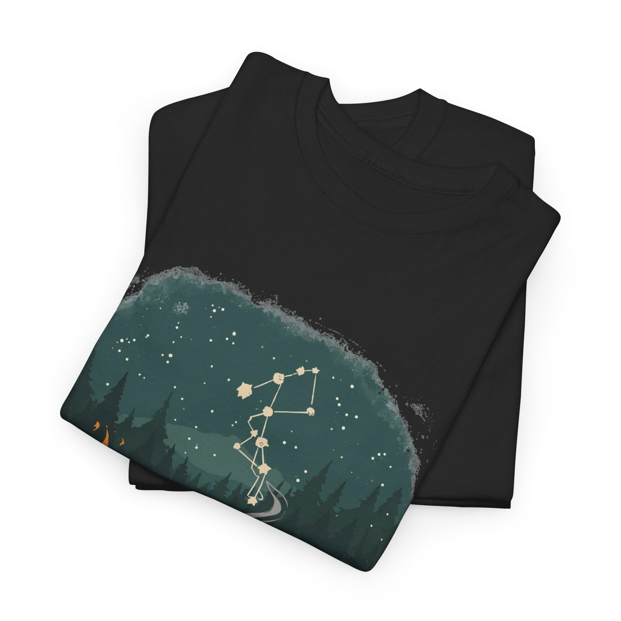 Cabin Fire, Coffee & Constellation Graphic Tee
