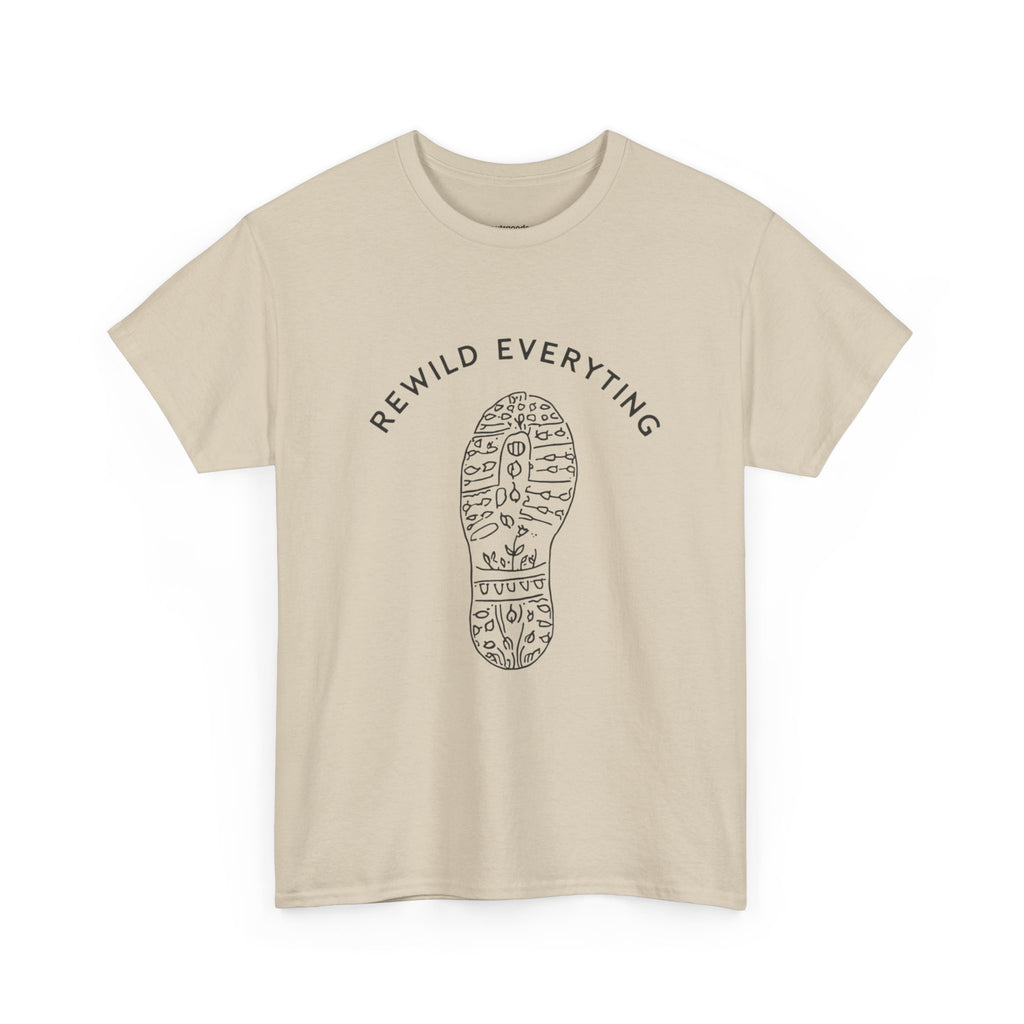 'Rewild Everything' Bootprint Graphic Tee